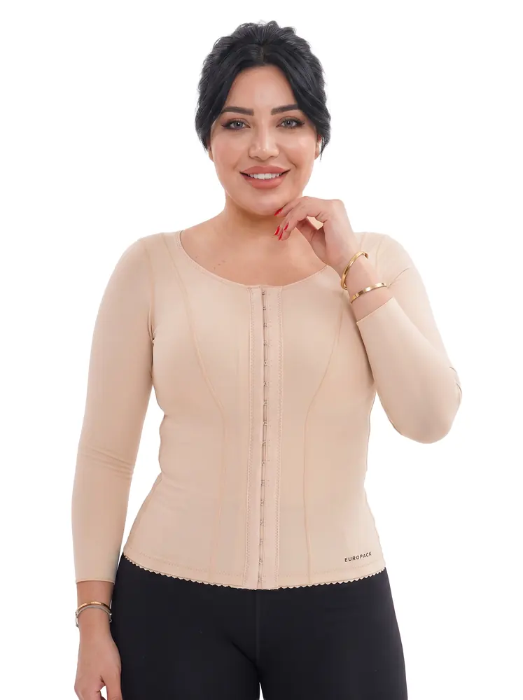 مشدّ علوي بأكمام لما بعد الجراحة · طويل