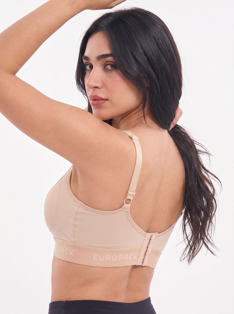 مشدّ صدر Iris · سحّاب أمامي وأشرطة بمشابك — صورة 3